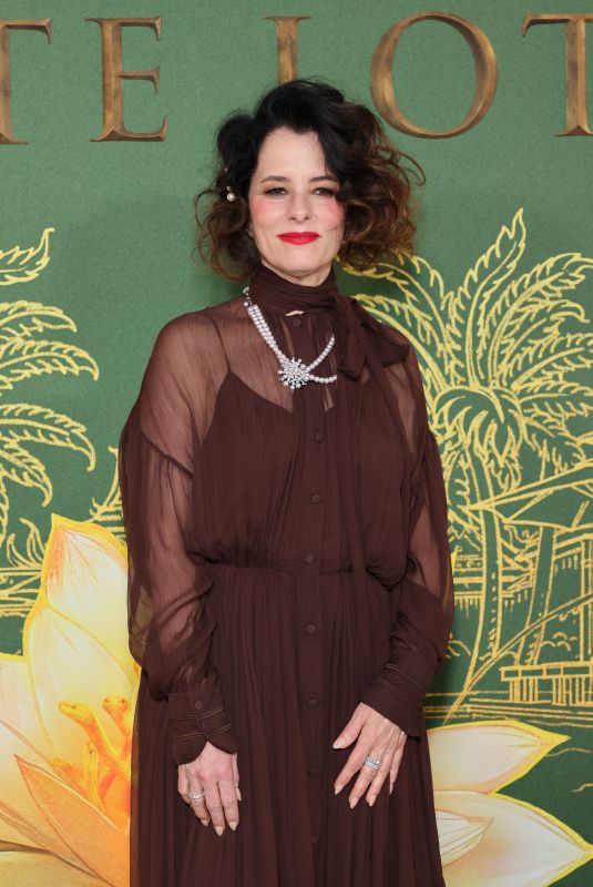 PARKER POSEY at The White Lotus Season 3 Premiere in Los Angeles 02/10/2025
