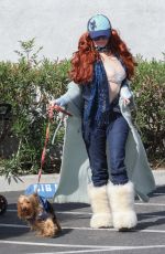 PHOEBE PRICE Out with Her Dog in Los Angeles 02/10/2025