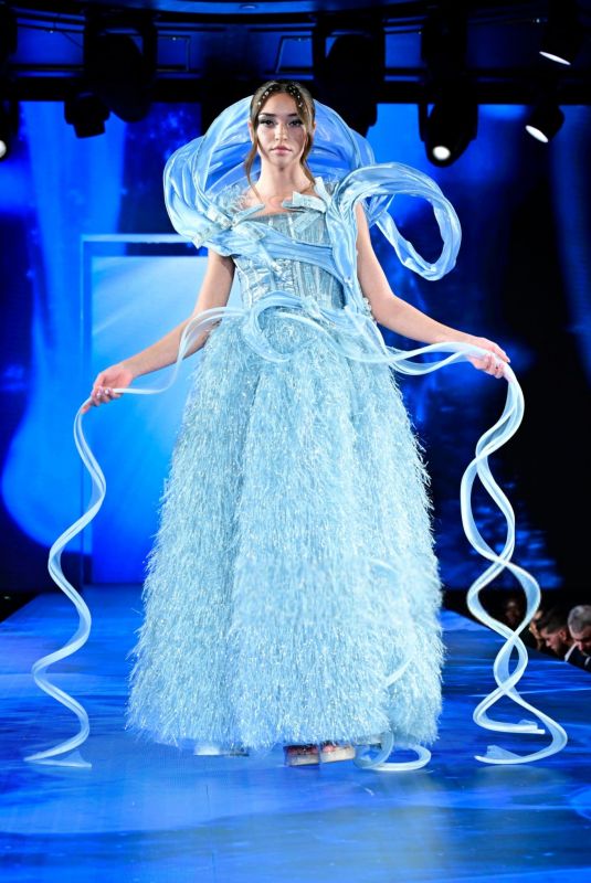 PRESLEY ELISE Walks Runway at Joanna Jia Couture Runway Collection NYFW Show in New York City 02/07/2025