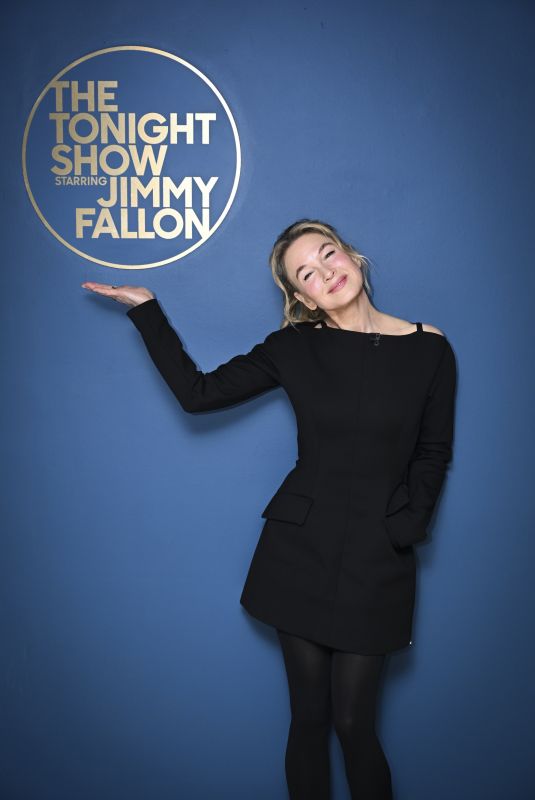 RENEE ZELLWEGER at Tonight Show Starring Jimmy Fallon in New York 02/14/2025