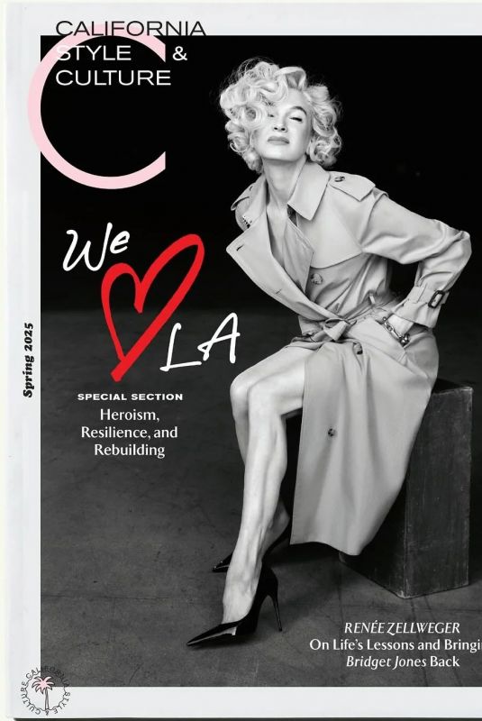 RENEE ZELLWEGER for C California Style & Culture, Spring 2025