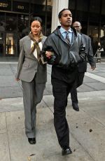 RIHANNA and A$AP Rocky Leave s Court in Los Angeles 02/07/2025