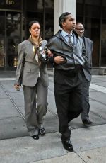 RIHANNA and A$AP Rocky Leave s Court in Los Angeles 02/07/2025