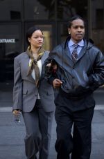 RIHANNA and A$AP Rocky Leave s Court in Los Angeles 02/07/2025