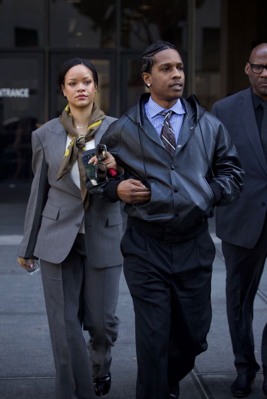 RIHANNA and A$AP Rocky Leave s Court in Los Angeles 02/07/2025