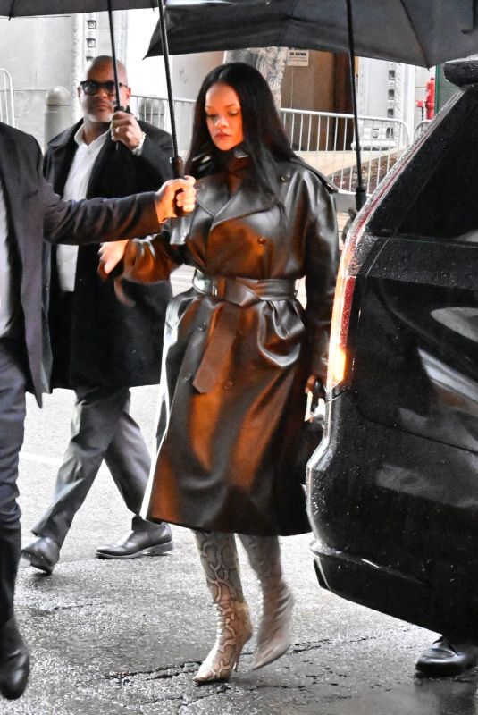 RIHANNA and A$AP Rocky Leaves Court as Jury Deliberations Begin in Los Angeles 02/13/2025