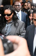 RIHANNA and A$AP Rocky Leaves Court in Los Angeles 02/18/2025