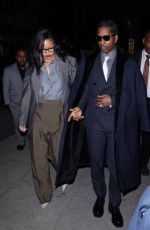 RIHANNA and A$AP Rocky Out for a Late-night Celebratory Dinner at Gravitas Social Club in Beverly Hills 02/18/2025