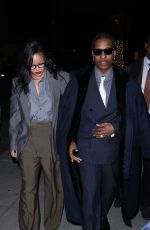 RIHANNA and A$AP Rocky Out for a Late-night Celebratory Dinner at Gravitas Social Club in Beverly Hills 02/18/2025