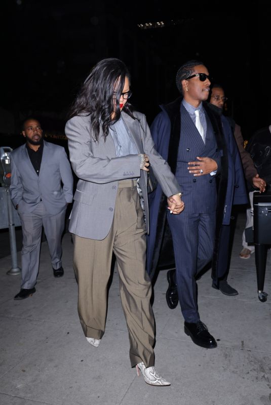 RIHANNA and A$AP Rocky Out for a Late-night Celebratory Dinner at Gravitas Social Club in Beverly Hills 02/18/2025
