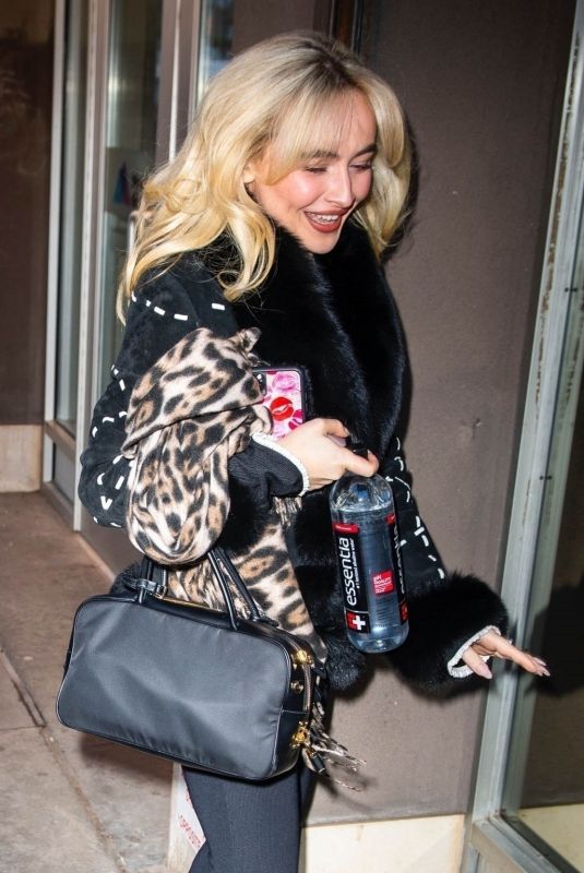 SABRINA CARPENTER Heading to Electric Lady Studios in New York City 02/14/2025