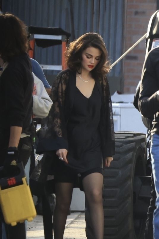 SELENA GOMEZ and Benny Blanco on The Set of a Music Video in Los Angeles 02/22/2025