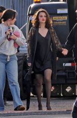 SELENA GOMEZ and Benny Blanco on The Set of a Music Video in Los Angeles 02/22/2025