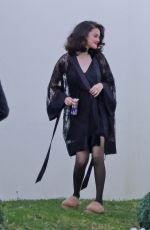 SELENA GOMEZ and Benny Blanco on The Set of a Music Video in Los Angeles 02/22/2025
