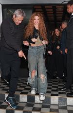 SHAKIRA Arrives at The Bird Streets Club in West Hollywood 02/02/2025