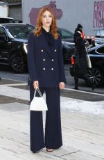 SOPHIE NELISSE Arrives at Carolina Herrera Fashion Show in New York 02/10/2025