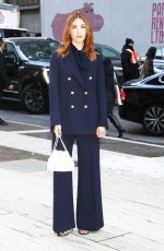 SOPHIE NELISSE Arrives at Carolina Herrera Fashion Show in New York 02/10/2025