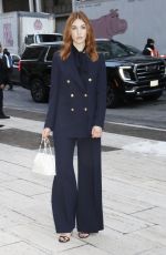 SOPHIE NELISSE Arrives at Carolina Herrera Fashion Show in New York 02/10/2025