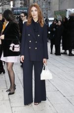 SOPHIE NELISSE Arrives at Carolina Herrera Fashion Show in New York 02/10/2025