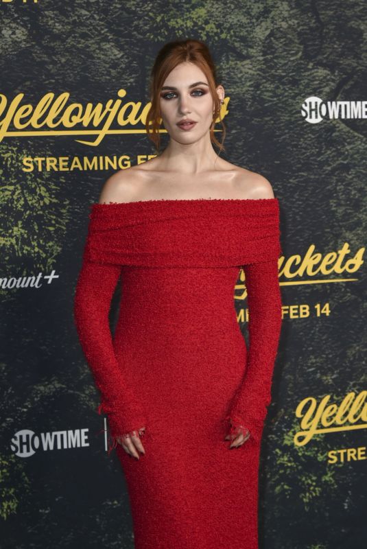 SOPHIE NELISSE at Yellowjackets Season 3 Premiere in Los Angeles 02/13/2025