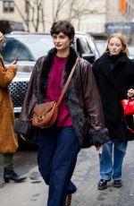 TAYLOR HILL Leaves Carolina Herrera Fashion Show in New York City 02/10/2025
