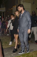 TAYLOR SWIFT and Travis Kelce Out for Dinner with Friends in New Orleans 02/07/2025