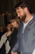 TAYLOR SWIFT and Travis Kelce Out for Dinner with Friends in New Orleans 02/07/2025