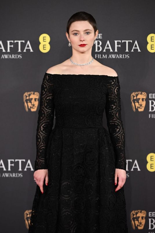 THOMASIN MCKENZIE at EE BAFTA Film Awards 2025 in London 02/16/2025