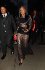 TIFFANY HADDISH Leaves Christian Siriano Fall/Winter 2025 Fashion Show in New York 02/06/2025