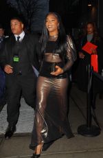 TIFFANY HADDISH Leaves Christian Siriano Fall/Winter 2025 Fashion Show in New York 02/06/2025