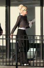 TORI SPELLING Leaves Urgent Care in Calabasas 02/19/2025