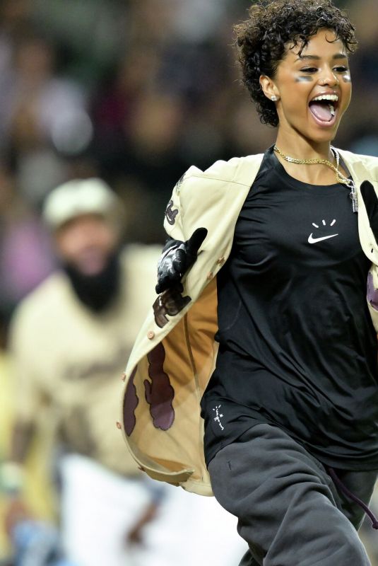TYLA at 2025 Cactus Jack Foundation HBCU Celebrity Softball Classic in Houston 02/13/2025