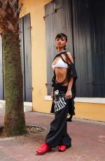 TYLA at a Photoshoot for Nike at Super Bowl LIX in New Orleans, February 2025