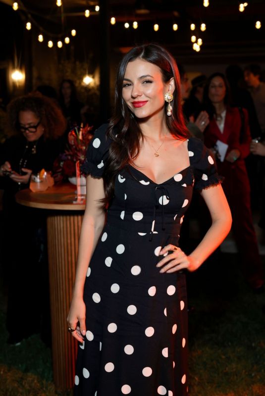 VICTORIA JUSTICE at #CultureMakers Event in Partnership with Elle and Movado in Beverly Hills 02/20/2025