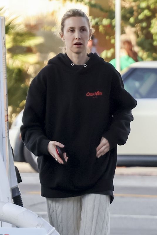 WHITNEY PORT at a Gas Station in Studio City 02/16/2025