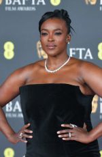 WUNMI MOSAKU at EE BAFTA Film Awards 2025 in London 02/16/2025