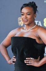 WUNMI MOSAKU at EE BAFTA Film Awards 2025 in London 02/16/2025