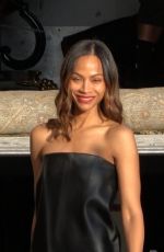 ZOE SALDANA Arrives at Jimmy Kimmel Live! while Discussing Her First Oscar Nomination 02/10/2025