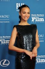 ZOE SALDANA at 40th Annual Santa Barbara International Film Festival 02/12/2025
