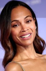 ZOE SALDANA at 56th NAACP Image Awards in Pasadena 02/22/2025