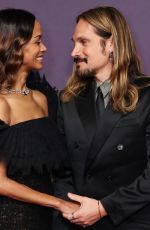 ZOE SALDANA at EE BAFTA Film Awards 2025 in London 02/16/2025