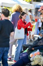 ZOEY DEUTCH Out Shopping at Farmers Market in Los Angeles 02/23/2025