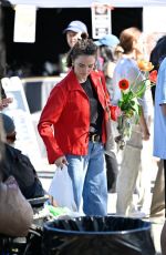 ZOEY DEUTCH Out Shopping at Farmers Market in Los Angeles 02/23/2025