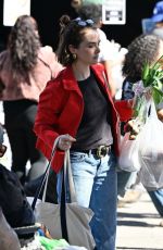 ZOEY DEUTCH Out Shopping at Farmers Market in Los Angeles 02/23/2025