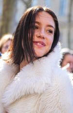 ADELE EXARCHOPOULOS Arrives at Courreges Fall/Winter 2025-2026 Show at Paris Fashion Week 03/05/2025