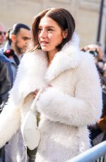 ADELE EXARCHOPOULOS Arrives at Courreges Fall/Winter 2025-2026 Show at Paris Fashion Week 03/05/2025
