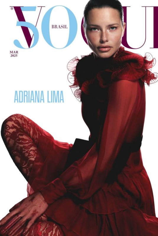 ADRIANA LIMA for Vogue Magazine, Brazil March 2025