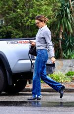 ALESSANDRA AMBROSIO Braves Rain in Denim on Melrose Place 03/12/2025