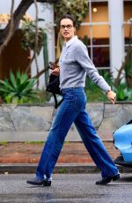 ALESSANDRA AMBROSIO Braves Rain in Denim on Melrose Place 03/12/2025