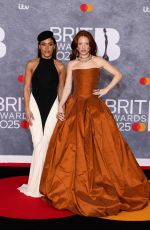 ALEX SCOTT and JESS GLYNNE at 2025 BRIT Awards in London 03/01/2025
